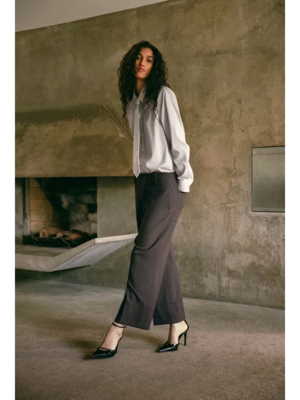 Zara Black High-heel shoes with a patent-effect top - Picture 7 of 9